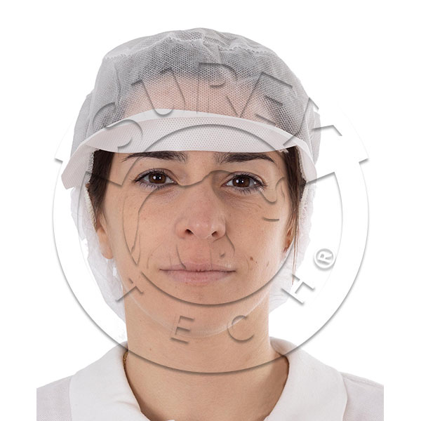 Casquette en polypropylène avec filet à cheveux