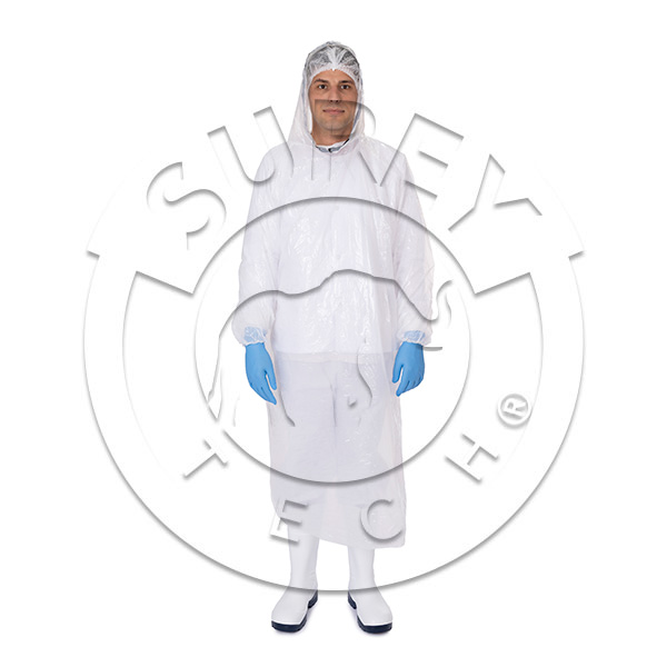 PONCHO EN LDPE AVEC MANCHES